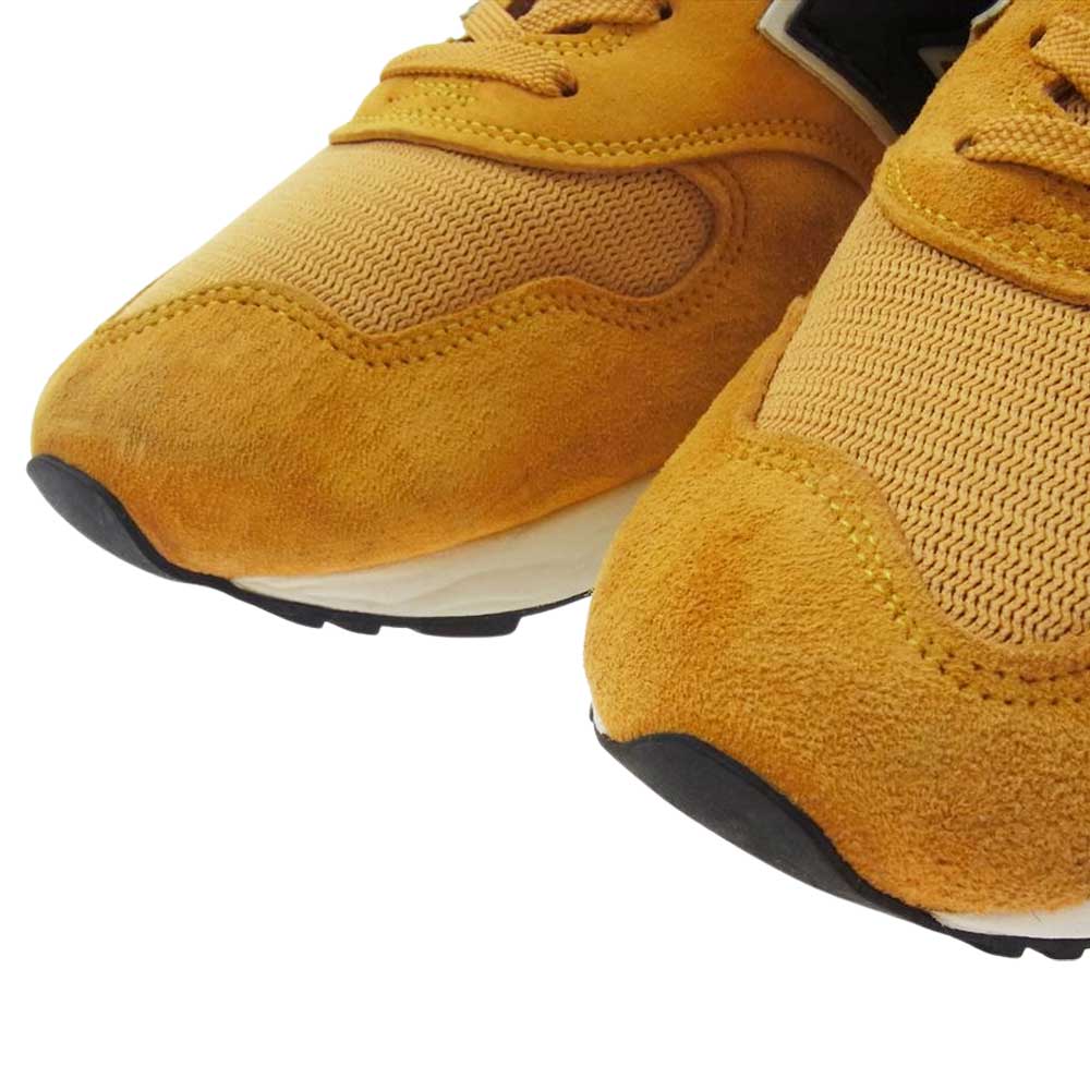 NEW BALANCE ニューバランス M1400CL USA製 スエード メッシュ ローカット スニーカー マスタードイエロー イエロー系 27.5cm【中古】
