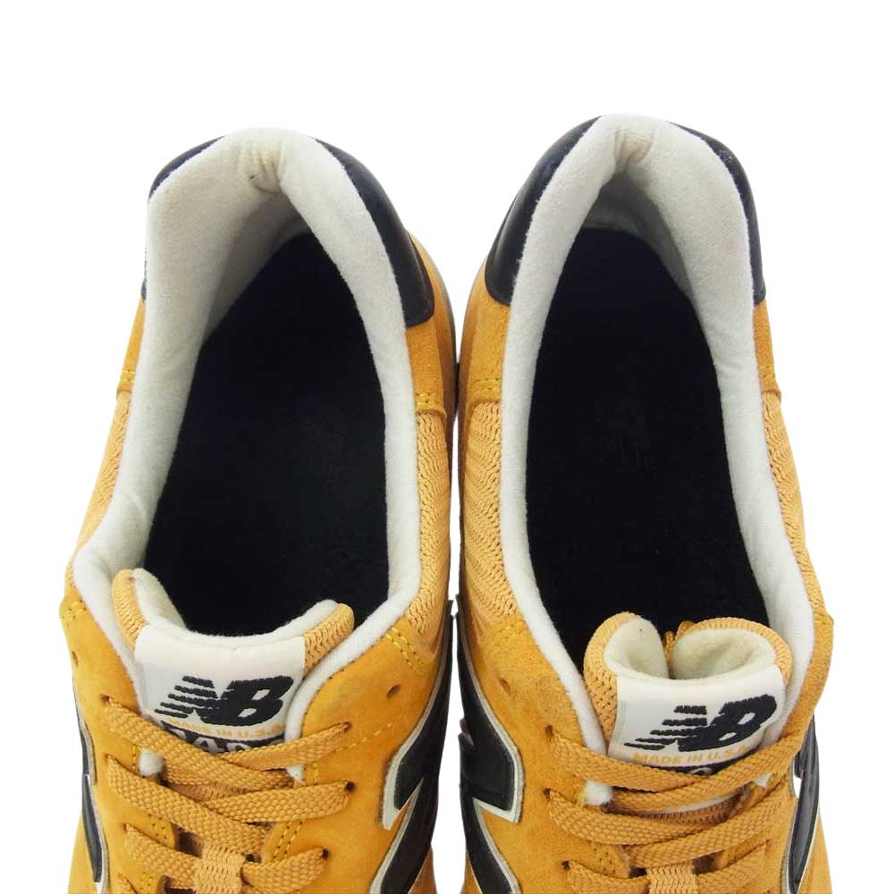 NEW BALANCE ニューバランス M1400CL USA製 スエード メッシュ ローカット スニーカー マスタードイエロー イエロー系 27.5cm【中古】