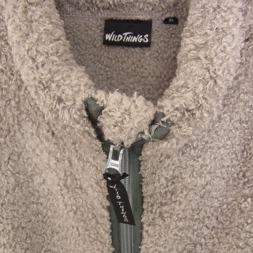 WILDTHINGS ワイルドシングス 11FWWT13 MONSTER FLEECE VEST モンスター フリース ベスト グレー系 S【中古】