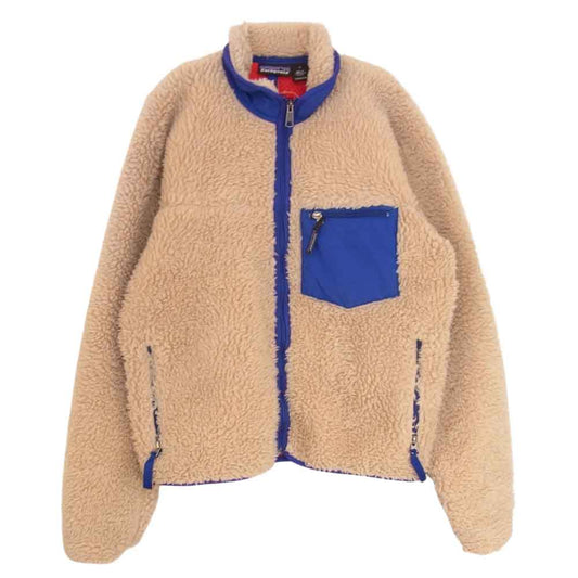 patagonia パタゴニア 00AW 23024 00年 USA製 Classic Retro Cardigan クラシック レトロ カーディガン パイル フリース ジャケット ベージュ系 S【中古】