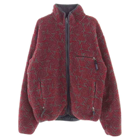 patagonia パタゴニア 98AW 29321 90s 98年 USA製 渦巻き うず巻き ヴィンテージ リバーシブル グリセード ジャケット フルジップ フリース グレー系 レッド系 M【中古】