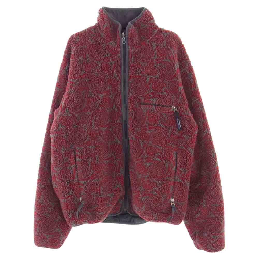 patagonia パタゴニア 98AW 29321 90s 98年 USA製 渦巻き うず巻き ヴィンテージ リバーシブル グリセード ジャケット フルジップ フリース グレー系 レッド系 M【中古】