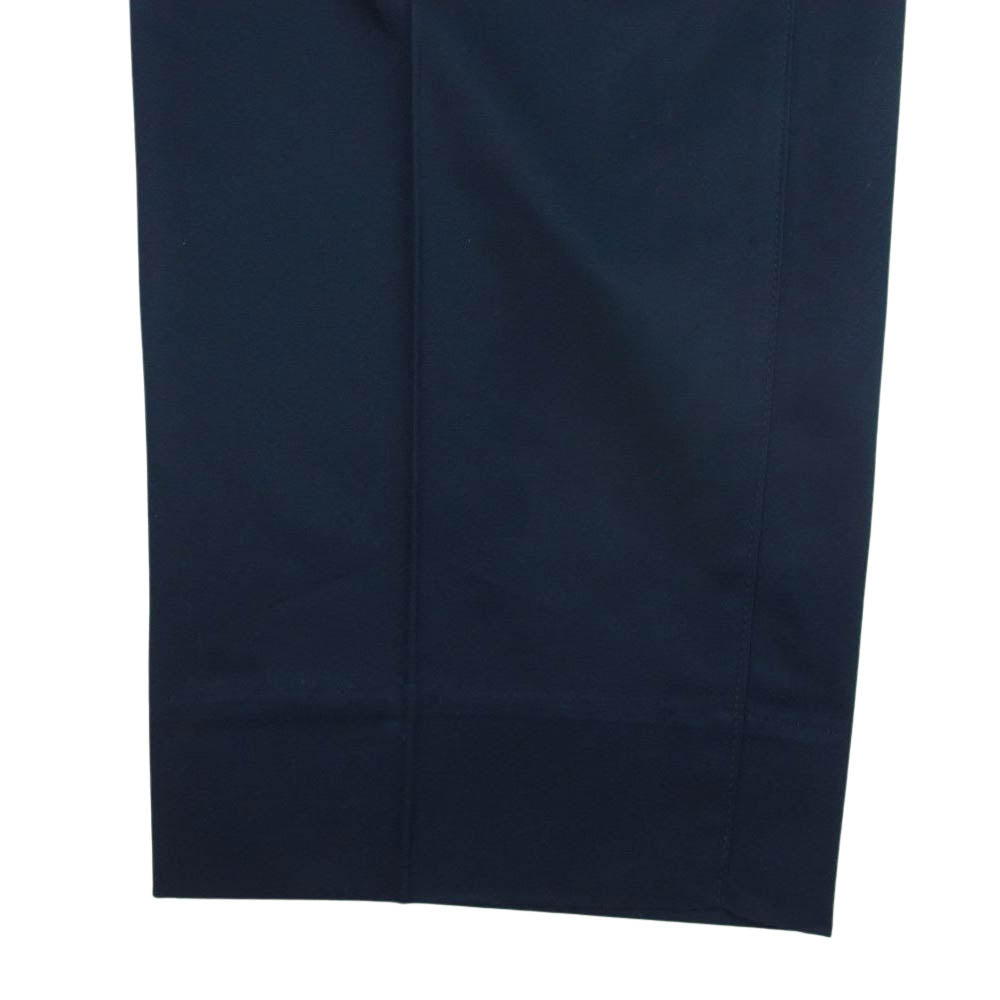 クオン 112PT051301 BELTED PANTS ベルテッド テーパード パンツ ネイビー系 M【新古品】【未使用】【中古】