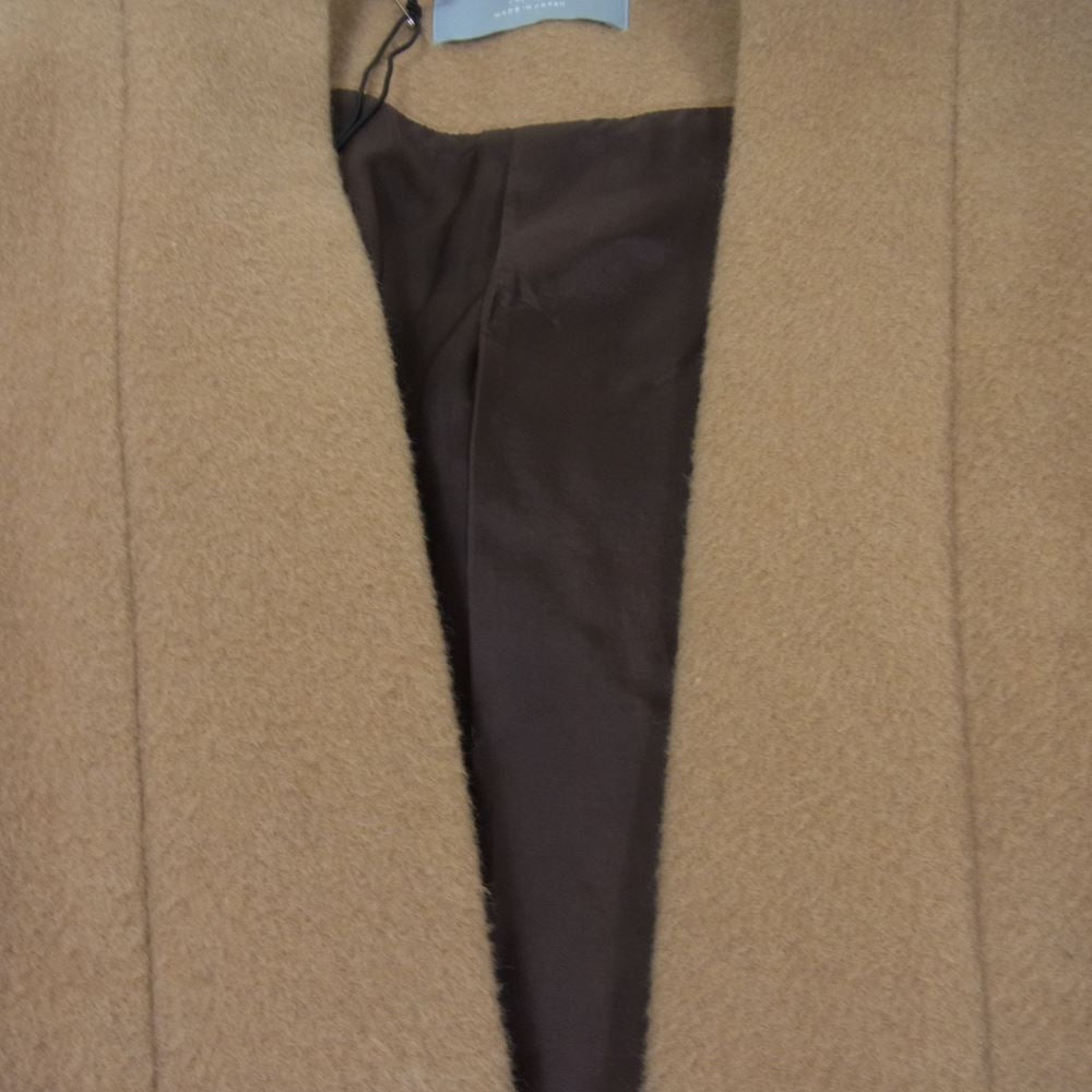 ユハ 10040101 SHAGGY OVER GOWN CAMEL ウール シャギー キャメル オーバー ガウン コート ベージュ系 2【中古】