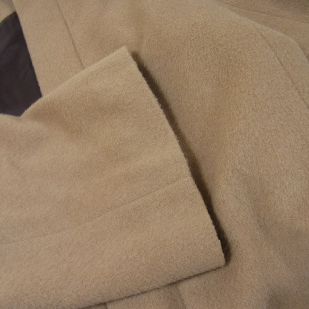 ユハ 10040101 SHAGGY OVER GOWN CAMEL ウール シャギー キャメル オーバー ガウン コート ベージュ系 2【中古】