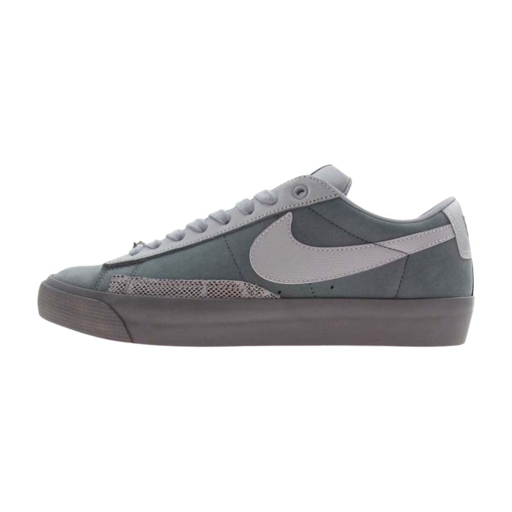 NIKE ナイキ DN3754-001 FORTY PERCENT AGAINST RIGHTS FPAR フォーティーパーセントアゲインストライツ SB BLAZER LOW QS ズーム ブレザー ロー スニーカー グレー系 26.5cm【新古品】【未使用】【中古】