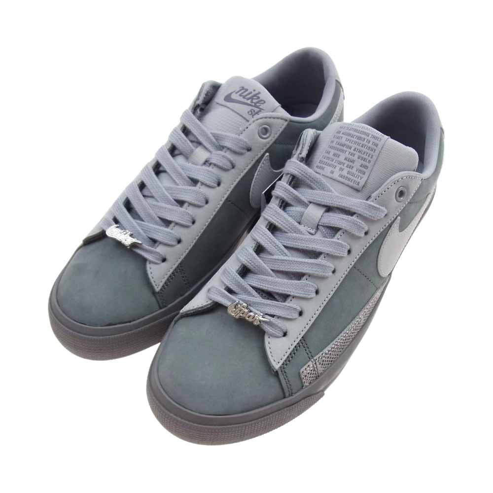 NIKE ナイキ DN3754-001 FORTY PERCENT AGAINST RIGHTS FPAR フォーティーパーセントアゲインストライツ SB BLAZER LOW QS ズーム ブレザー ロー スニーカー グレー系 26.5cm【新古品】【未使用】【中古】