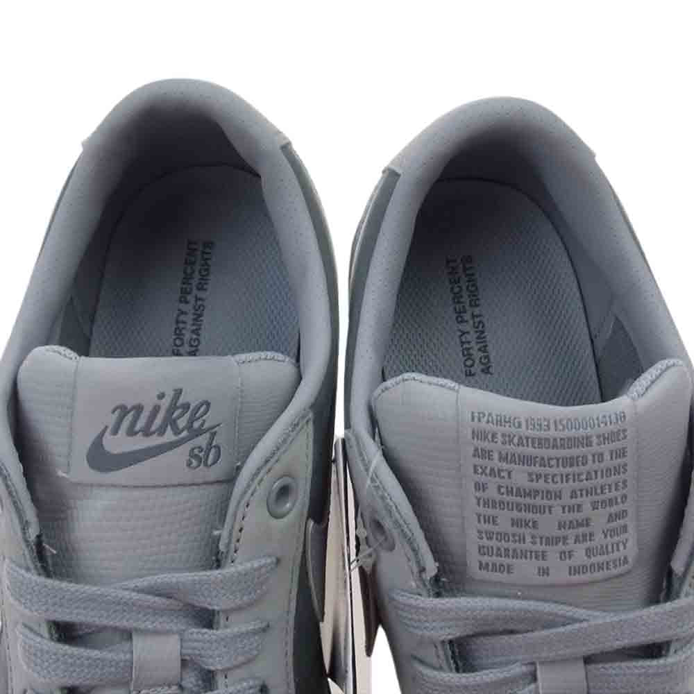 NIKE ナイキ DN3754-001 FORTY PERCENT AGAINST RIGHTS FPAR フォーティーパーセントアゲインストライツ SB BLAZER LOW QS ズーム ブレザー ロー スニーカー グレー系 26.5cm【新古品】【未使用】【中古】