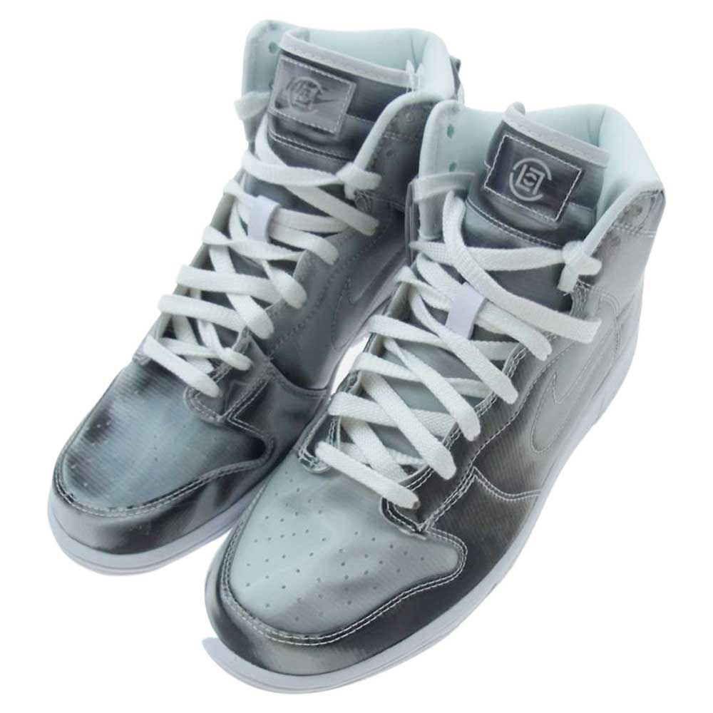 NIKE ナイキ DH4444-900 CLOT DUNK HI C FLUX クロット ダンク ハイ スニーカー シルバー系 26.5cm【新古品】【未使用】【中古】