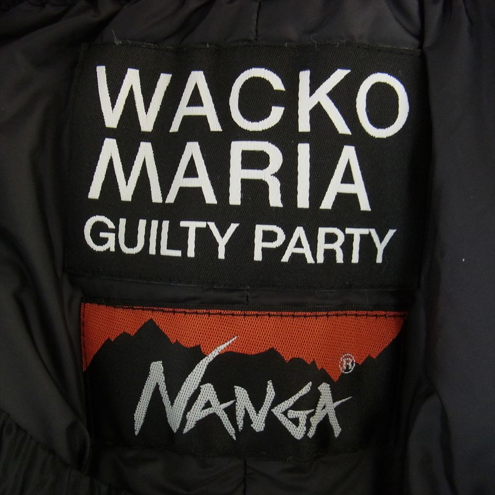 WACKO MARIA ワコマリア 22AW 22FW-WMO-NA05 NANGA DOWN PANTS ナンガ リップストップ ダウン パンツ ブラック系 L【新古品】【未使用】【中古】