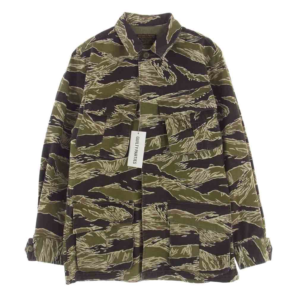 WACKO MARIA ワコマリア 17AW 17FW-WMO-ML32 JUNGLE FATIGUE JACKET TYPE-1 ジャングル ファティーグ ミリタリー コットンリップストップ 長袖 シャツ ジャケット マルチカラー系 S【新古品】【未使用】【中古】