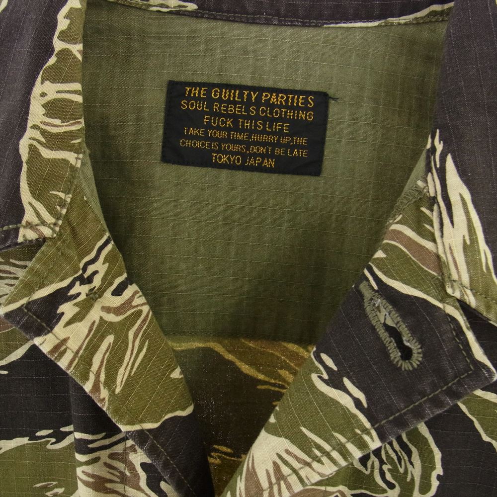 WACKO MARIA ワコマリア 17AW 17FW-WMO-ML32 JUNGLE FATIGUE JACKET TYPE-1 ジャングル ファティーグ ミリタリー コットンリップストップ 長袖 シャツ ジャケット マルチカラー系 S【新古品】【未使用】【中古】