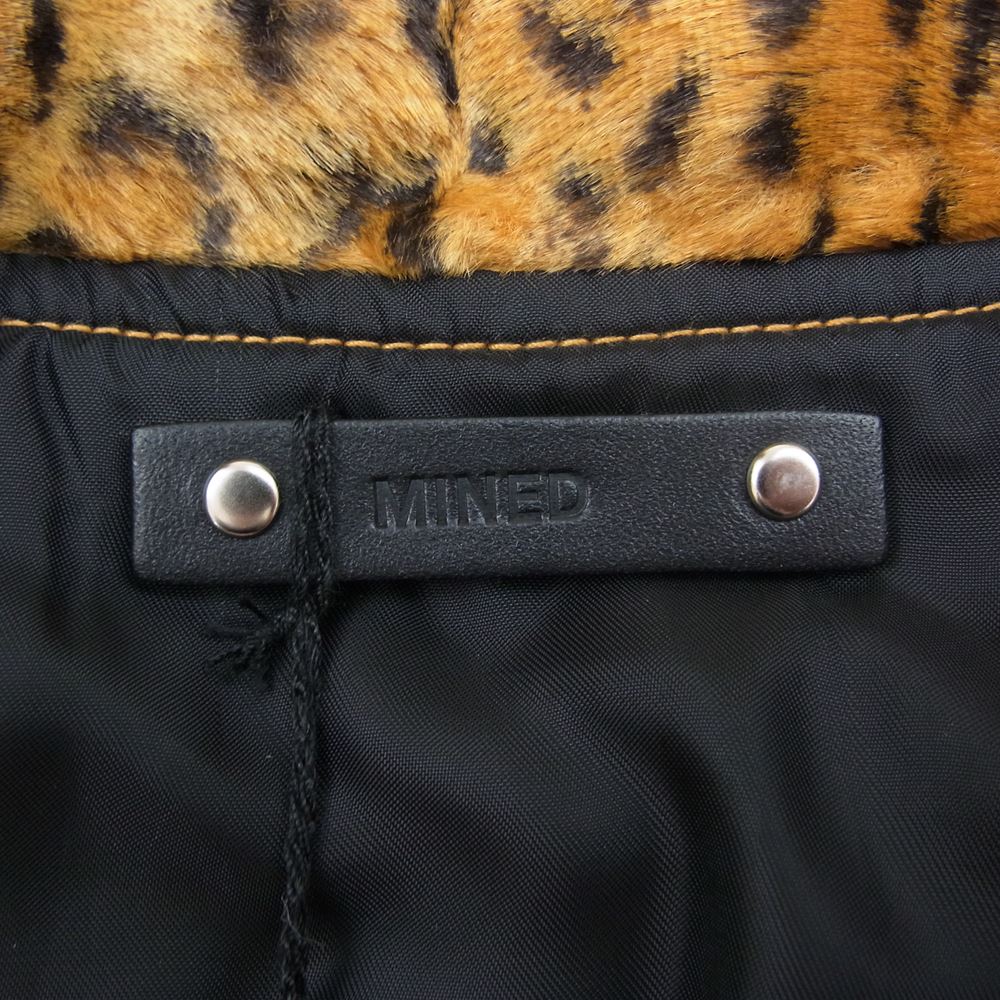 MINEDENIM マインデニム 2211-9001-27-022 LEOPARD FUR ATHLETIC BZ レオパードシールファー アスレチック ブルゾン フルジップ ジャケット ブラウン系 2【新古品】【未使用】【中古】