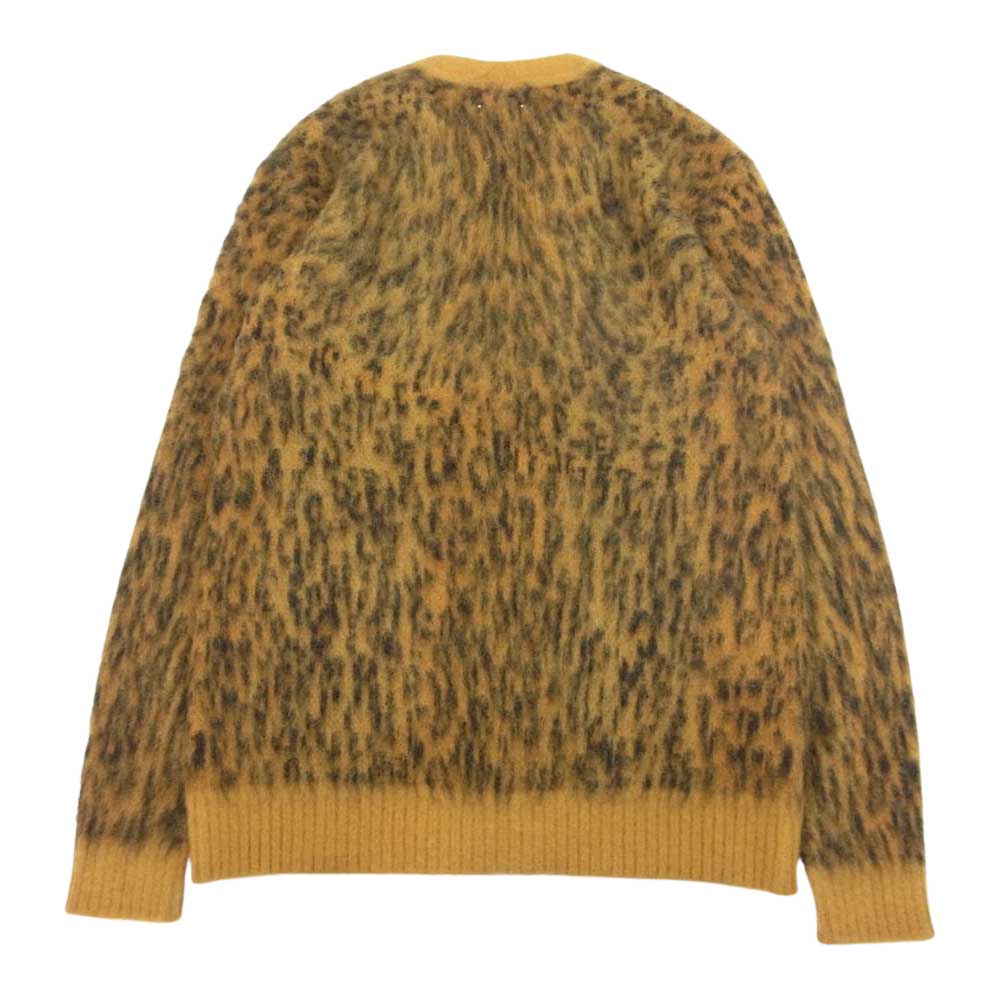 MINEDENIM マインデニム 22AW 2210-6001-27-022 Kid Mohair Leopard Knit Long Cardigan キッド モヘア レオパード ニット カーディガン イエロー系 2【新古品】【未使用】【中古】