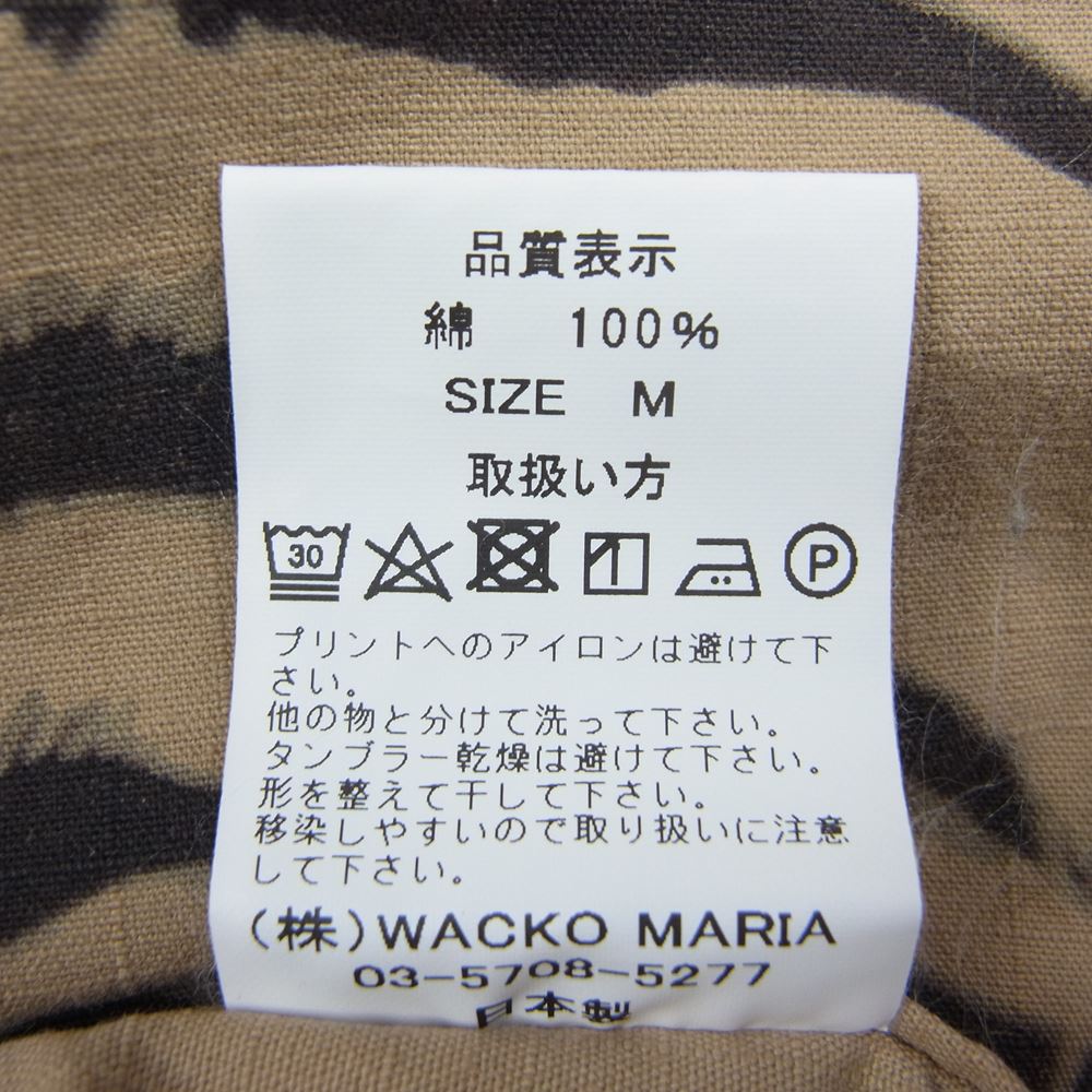 WACKO MARIA ワコマリア 22SS TIMLEHI-WM-ML30 TIM LEHI ARMY SHIRT TYPE-1 ティムリーハイ コットンリップストップ アーミー 長袖 シャツ ベージュ系 M【新古品】【未使用】【中古】
