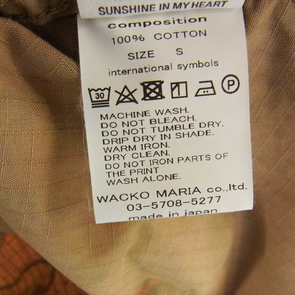 WACKO MARIA ワコマリア 22SS TIMLEHI-WM-ML30 TIM LEHI ARMY SHIRT TYPE-1 ティムリーハイ コットンリップストップ アーミー 長袖 シャツ マルチカラー系 S【新古品】【未使用】【中古】