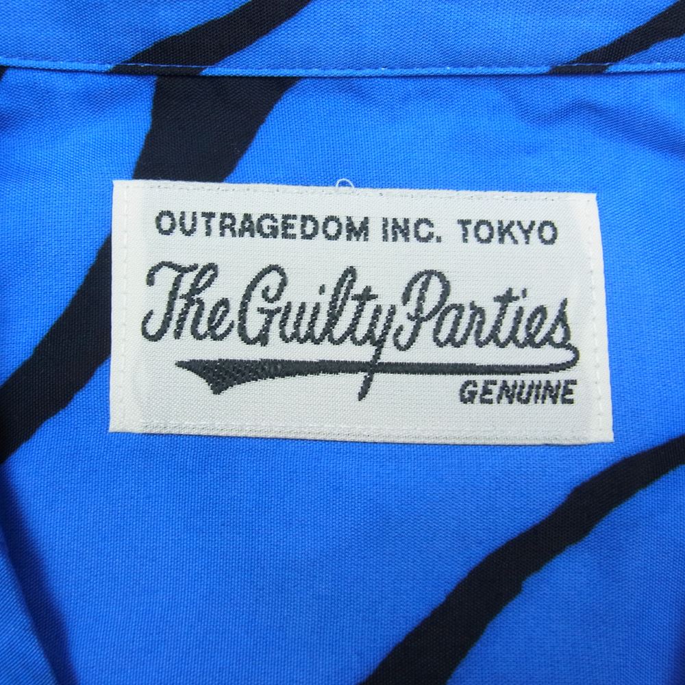 WACKO MARIA ワコマリア 22SS TIMLEHI-WM-HI32 TIM LEHI S/S HAWAIIAN SHIRT ティムリーハイ ハワイアン アロハ 半袖 シャツ ブルー系 L【新古品】【未使用】【中古】