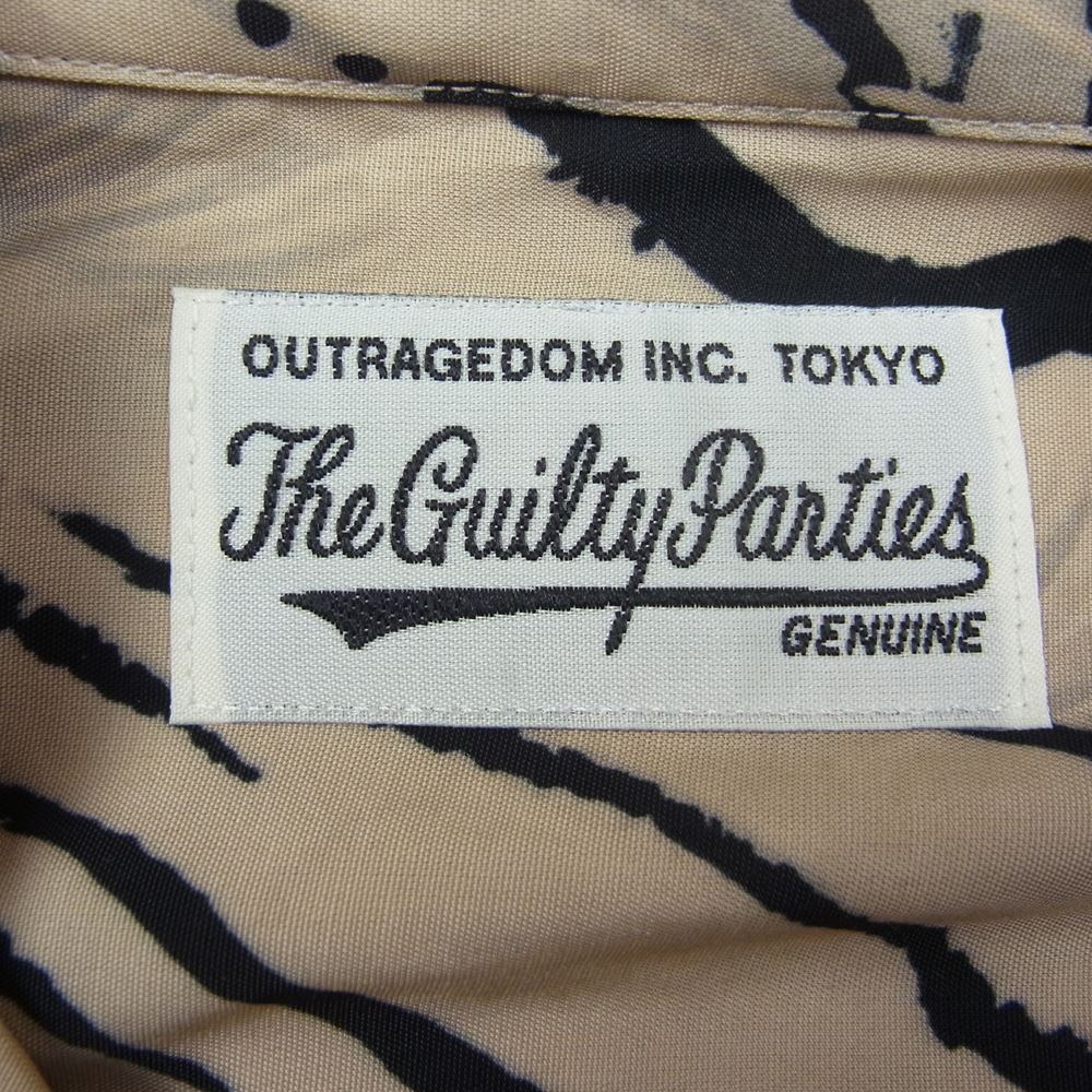 WACKO MARIA ワコマリア 22SS TIMLEHI-WM-HI27 TIM LEHI S/S HAWAIIAN SHIRT TYPE-2 ティムリーハイ アロハシャツ 半袖 ハワイアン シャツ ベージュ系 M【新古品】【未使用】【中古】