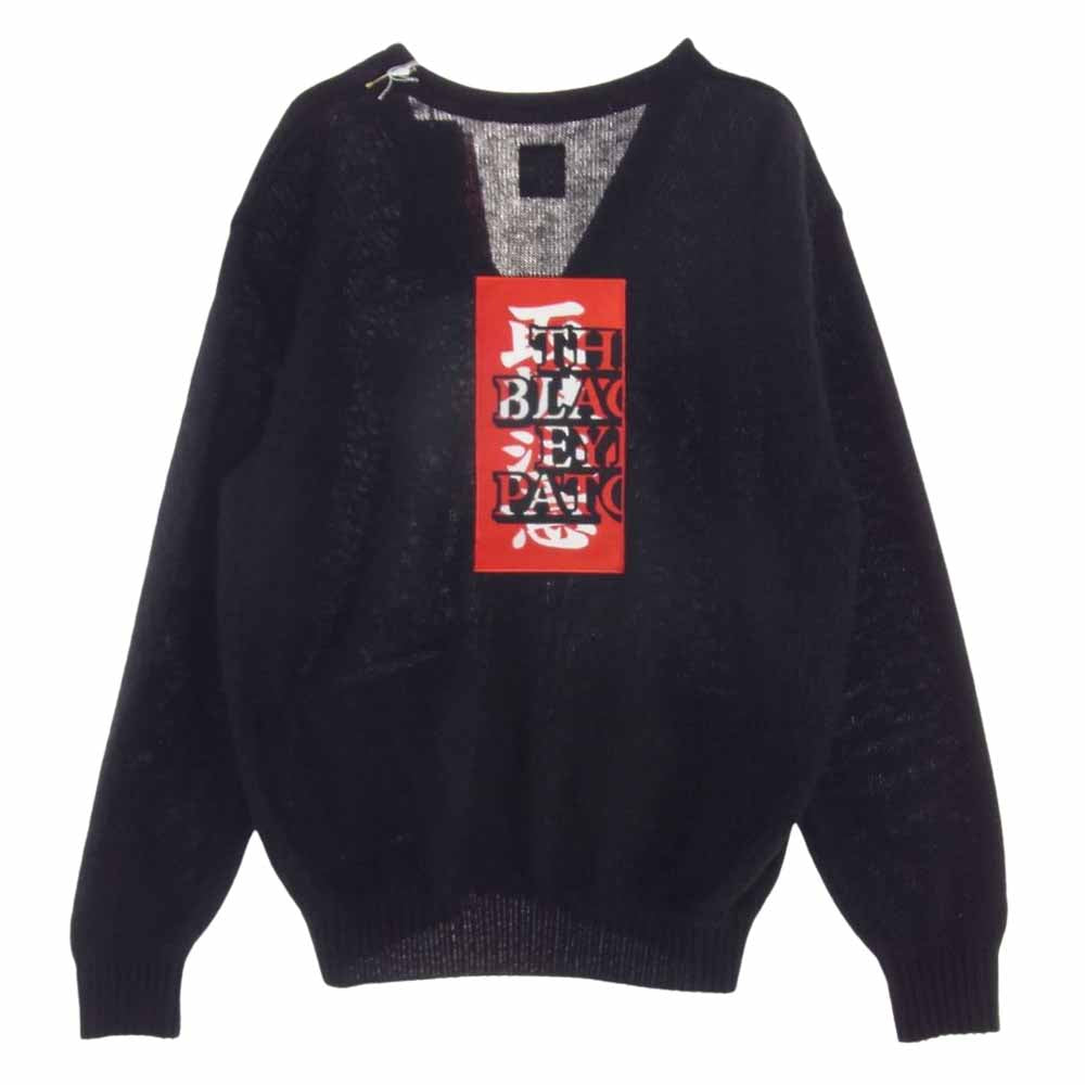 WACKOMARIA BLACK EYE PATCH CARDIGAN M BLACK EYE PATCH