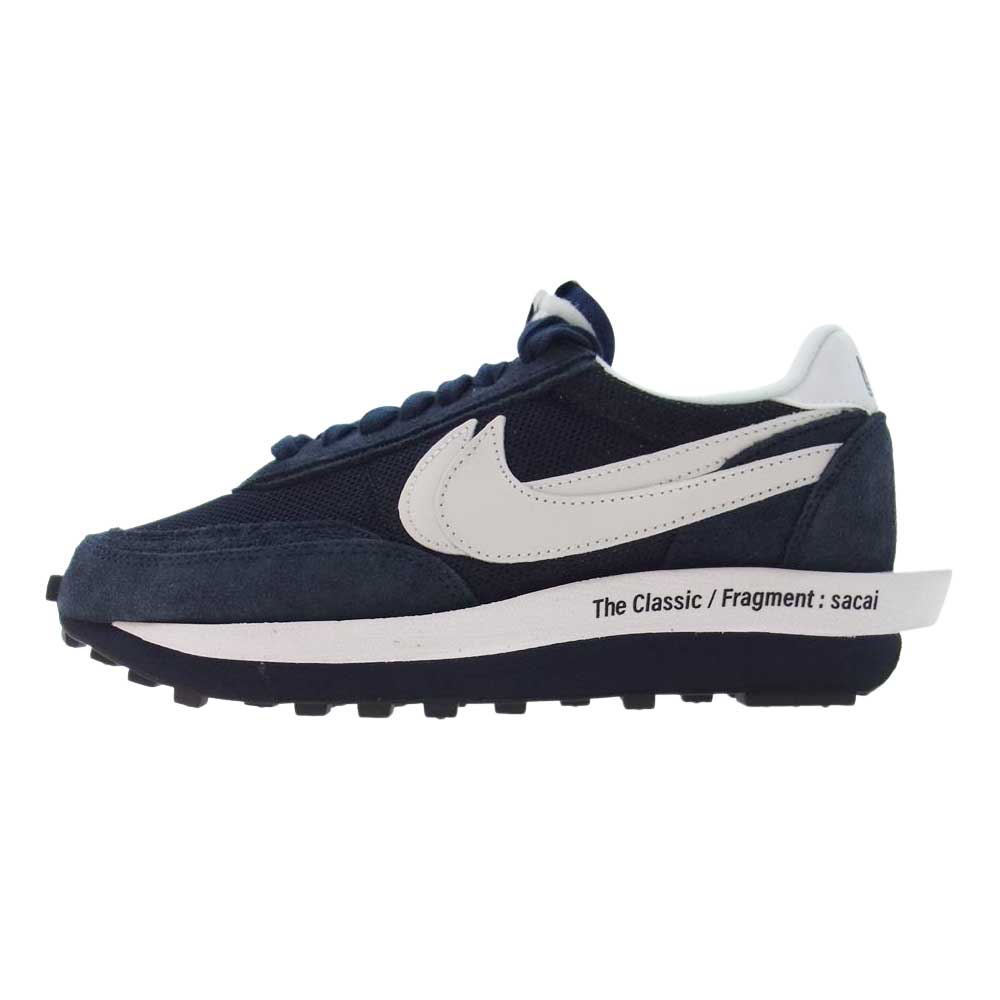 NIKE ナイキ DH2684-400 SACAI FRAGMENT LD WAFFLE サカイ フラグメント ワッフル ロー スニーカー ネイビー系 26.5cm【新古品】【未使用】【中古】