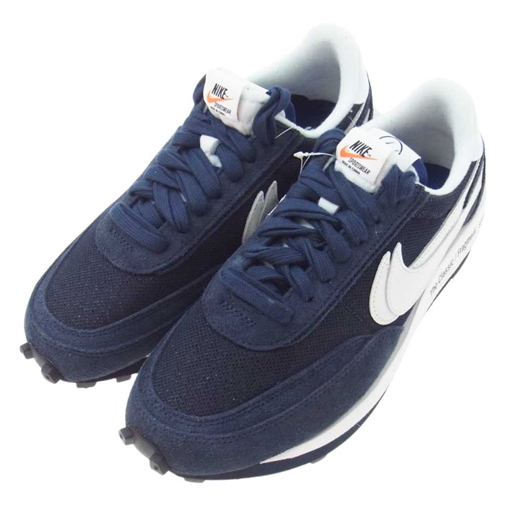 NIKE ナイキ DH2684-400 SACAI FRAGMENT LD WAFFLE サカイ フラグメント ワッフル ロー スニーカー ネイビー系 26.5cm【新古品】【未使用】【中古】