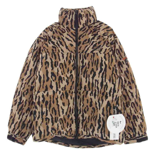 WACKO MARIA ワコマリア 21AW 21FW-WMO-NA05 NANGA DOWN JACKET TYPE-2 ナンガ レオパード ダウン JKT ジャケット ブラウン系 M【新古品】【未使用】【中古】
