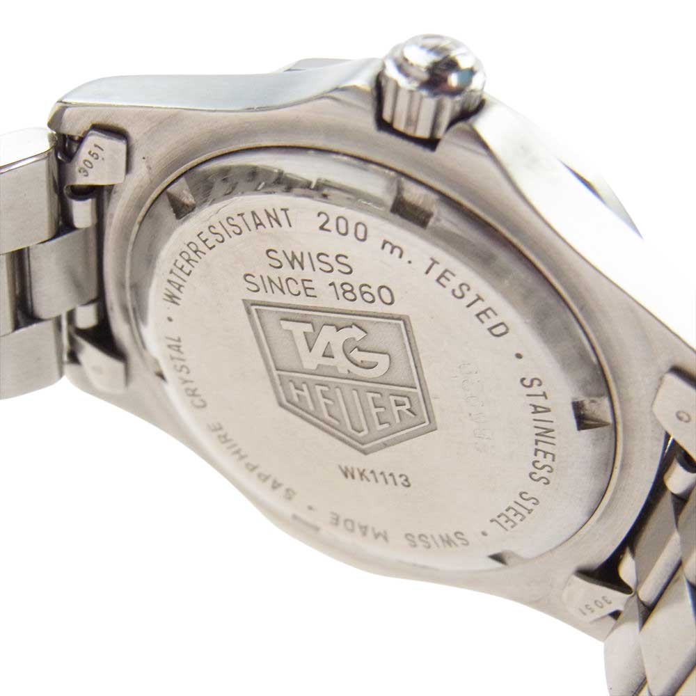 TAG HEUER タグホイヤー WK1113 EB6929 ダイバー 200m SS QZ クォーツ 青文字盤 腕時計 ウォッチ シルバー系【中古】