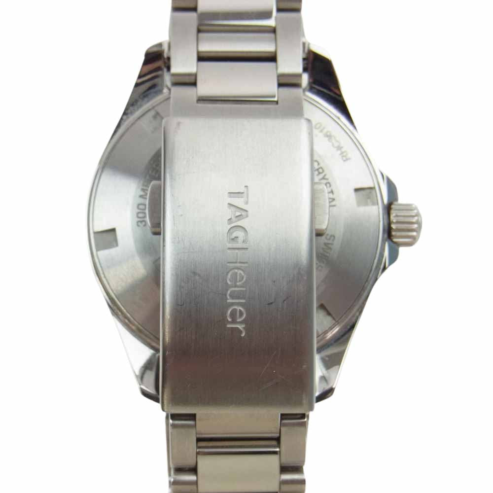 TAG HEUER タグホイヤー WAY1310 RHC3610 アクアレーサー SS QZ クォーツ 黒文字盤 腕時計 ウォッチ シルバー系【中古】