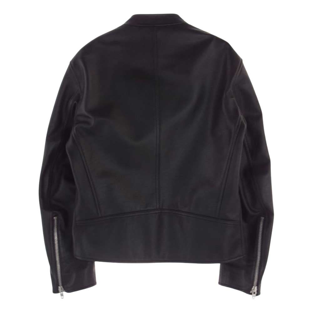 MAISON MARGIELA メゾンマルジェラ 19AW S50AM0413 国内正規品 14ライン 5 ZIP LEATHER JACKET 八の字 シングル ライダース ジャケット ブラック系【美品】【中古】
