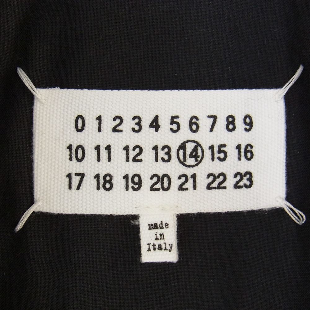 MAISON MARGIELA メゾンマルジェラ 19AW S50AM0413 国内正規品 14ライン 5 ZIP LEATHER JACKET 八の字 シングル ライダース ジャケット ブラック系【美品】【中古】