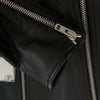 MAISON MARGIELA メゾンマルジェラ 19AW S50AM0413 国内正規品 14ライン 5 ZIP LEATHER JACKET 八の字 シングル ライダース ジャケット ブラック系【美品】【中古】