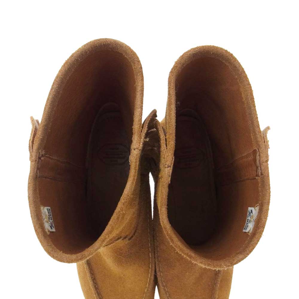 VISVIM ビズビム WMV フリンジ モカシン ブーツ ブラウン系 W7(24.5cm～25.5cm)【中古】