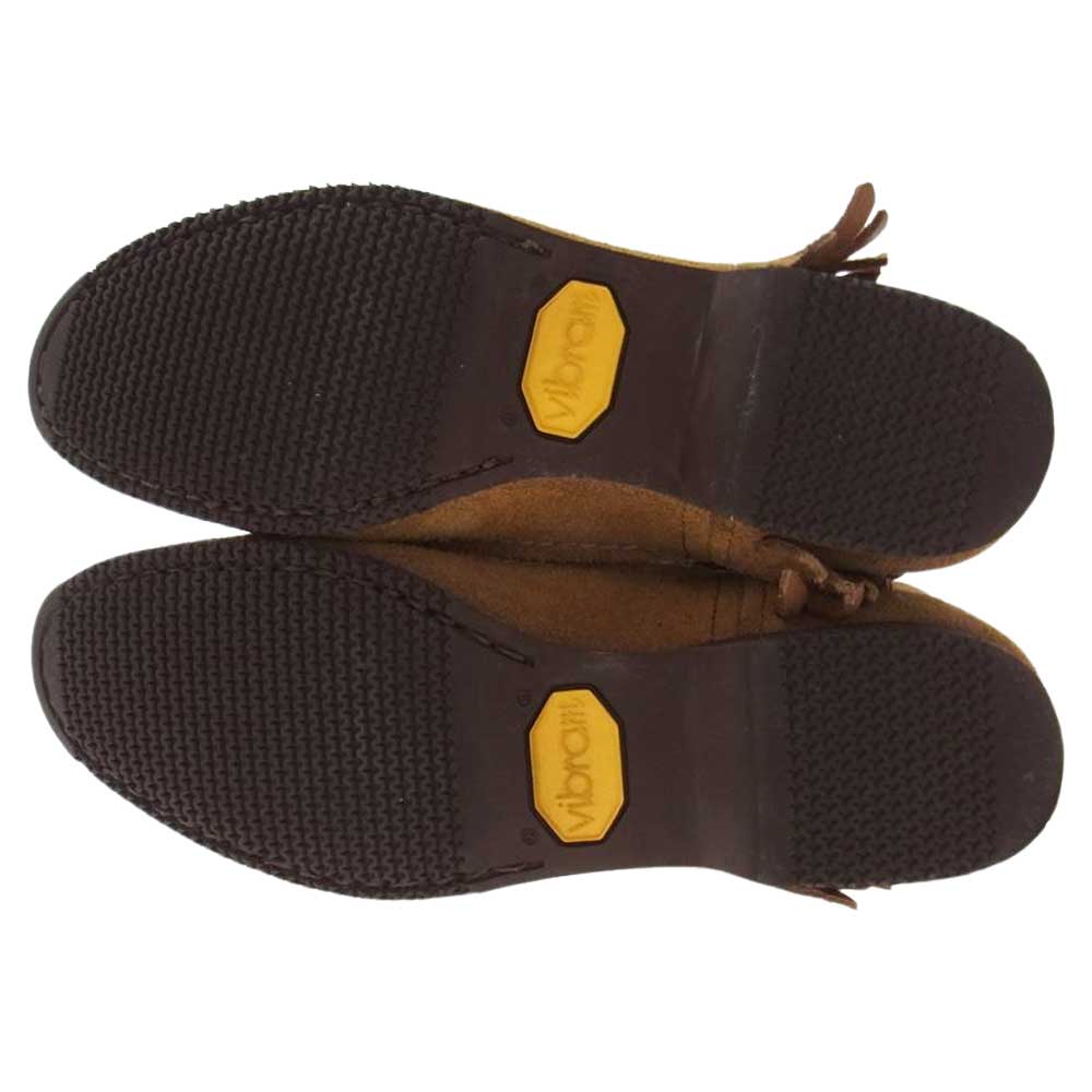 VISVIM ビズビム WMV フリンジ モカシン ブーツ ブラウン系 W7(24.5cm～25.5cm)【中古】