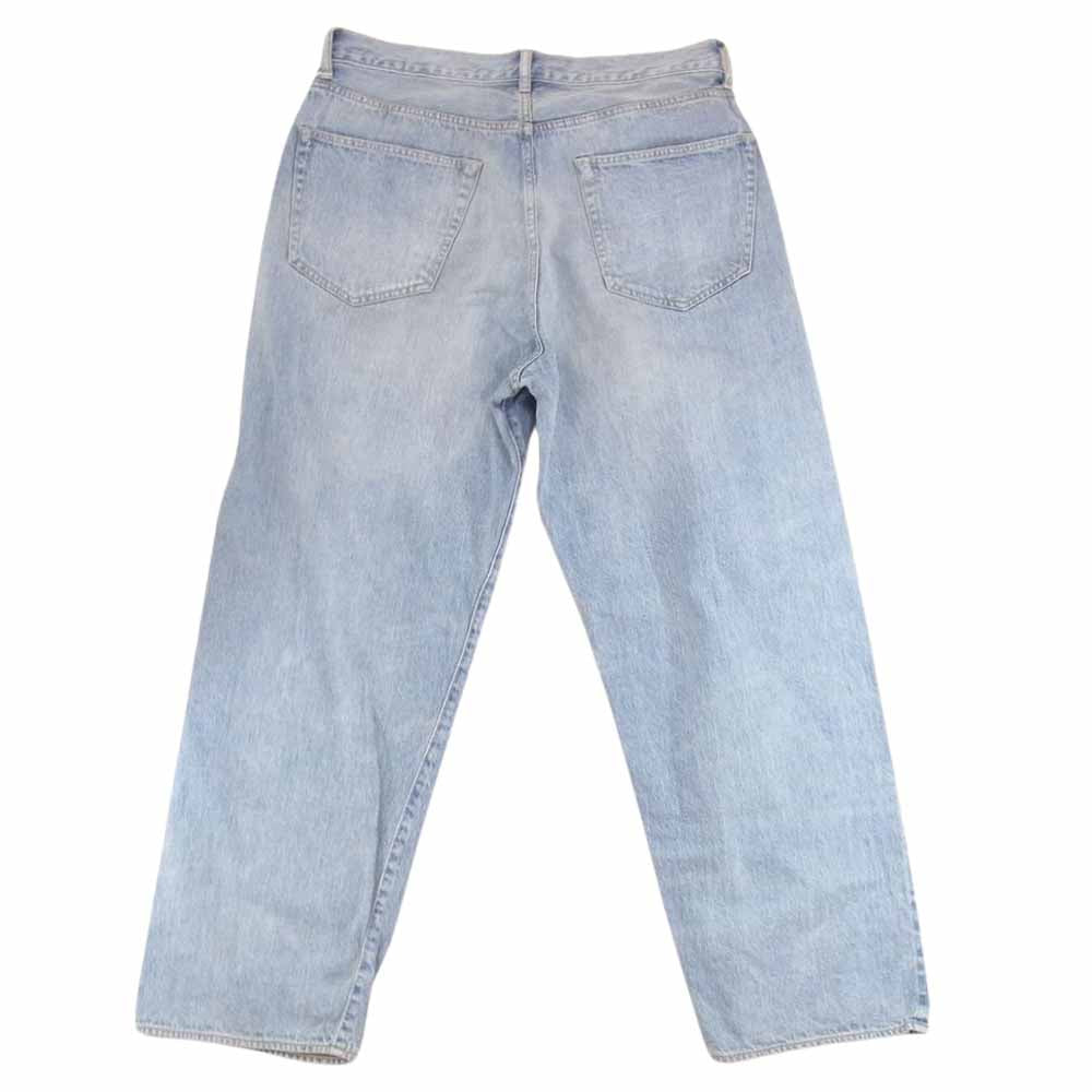 COMOLI コモリ 21SS T01-03012 USED加工 デニム 5Pパンツ インディゴブルー系 2【新古品】【未使用】【中古】