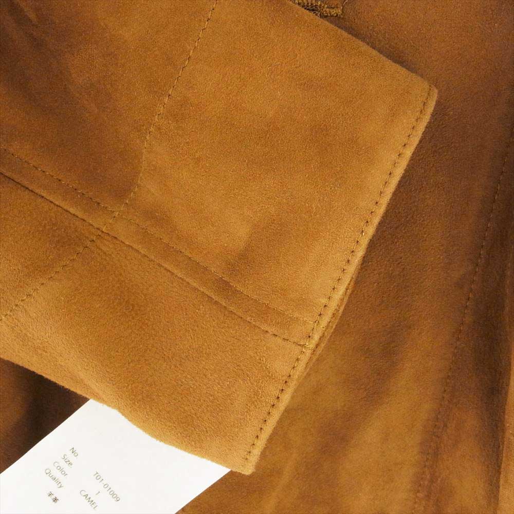 COMOLI コモリ 21SS T01-01009 シープスキン スエード ジャケット ブラウン系 1【新古品】【未使用】【中古】