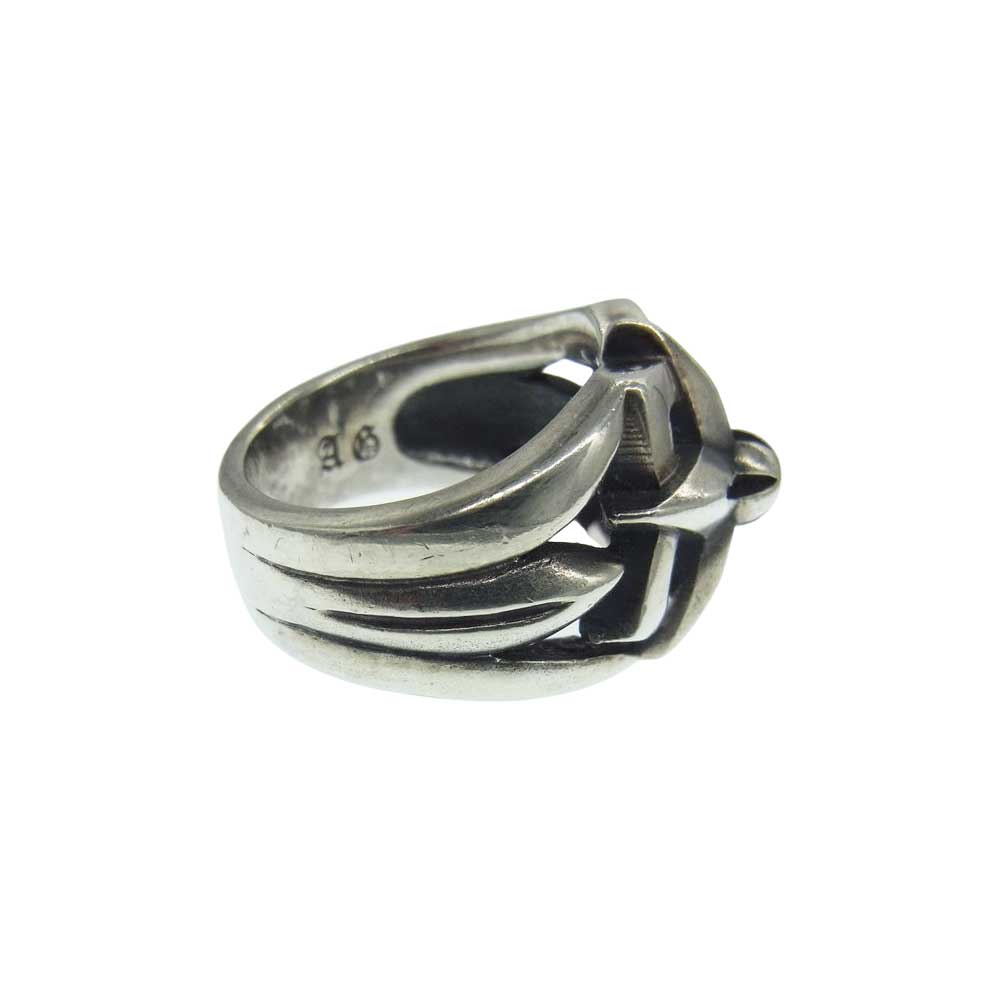 A&G エーアンドジー ギャランティ付属 ダブルスター リング シルバー系 14号【中古】