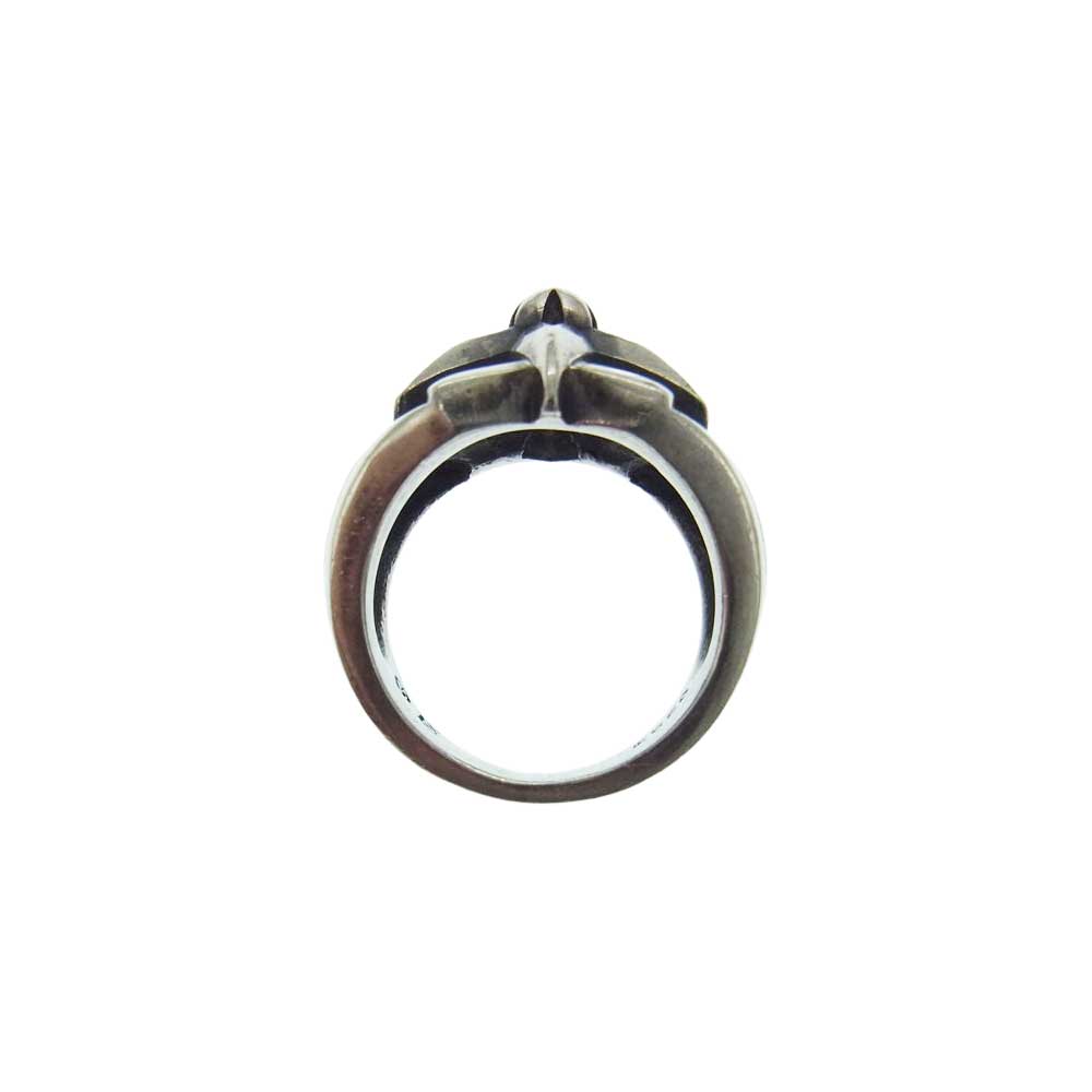 A&G エーアンドジー ギャランティ付属 ダブルスター リング シルバー系 14号【中古】