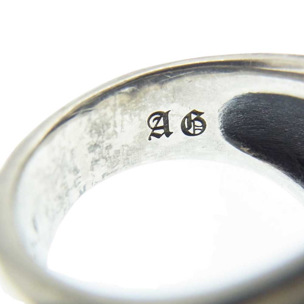 A&G エーアンドジー ギャランティ付属 ダブルスター リング シルバー系 14号【中古】