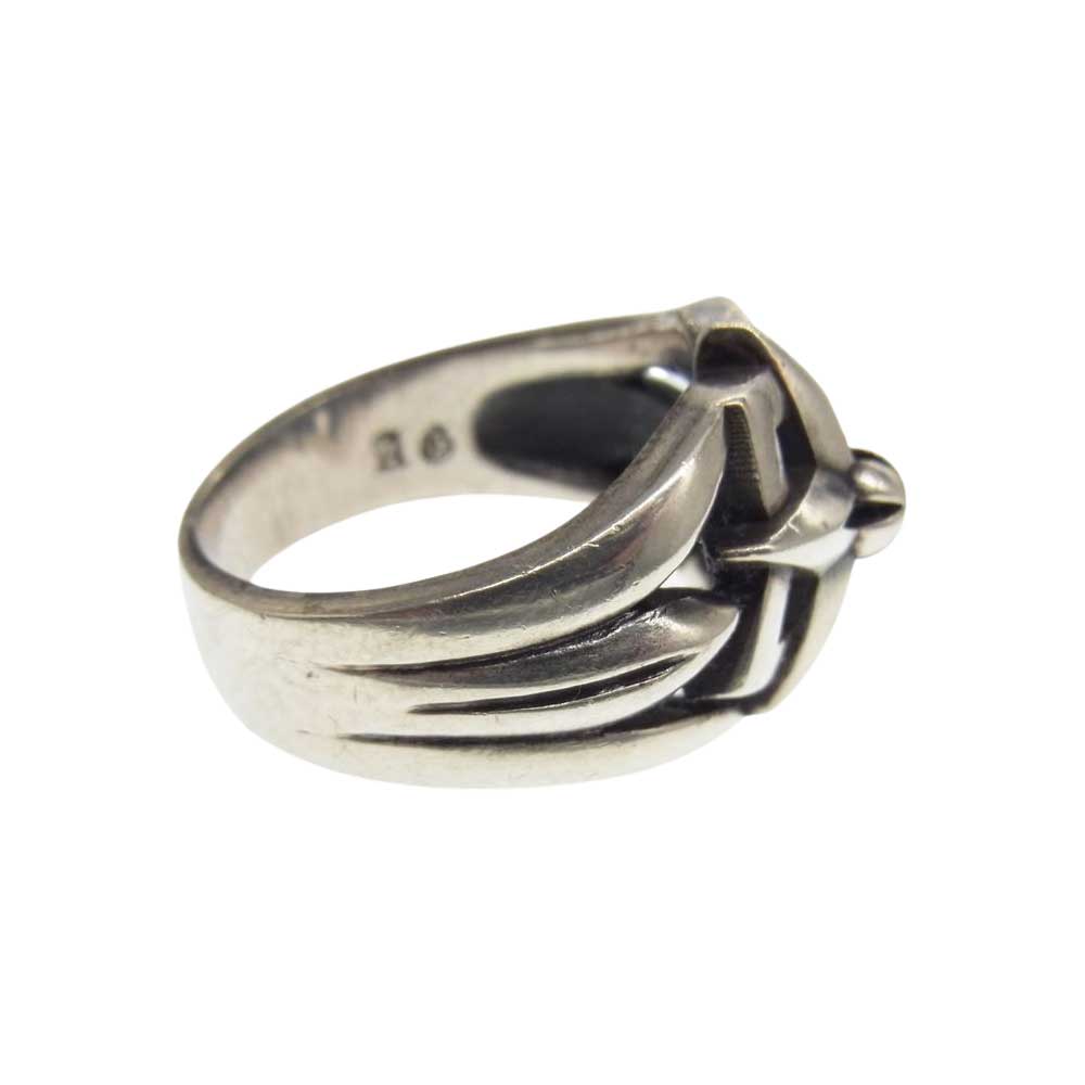 A&G エーアンドジー ギャランティ付属 ダブルスター リング シルバー系 26号【中古】