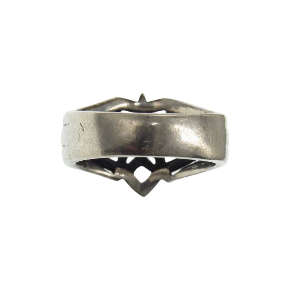 A&G エーアンドジー ギャランティ付属 ダブルスター リング シルバー系 26号【中古】