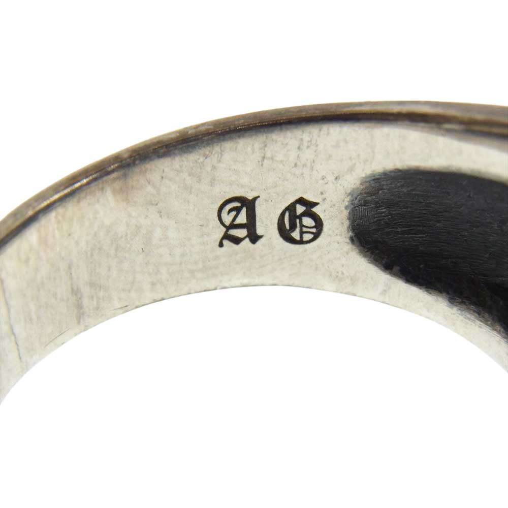 A&G エーアンドジー ギャランティ付属 ダブルスター リング シルバー系 26号【中古】