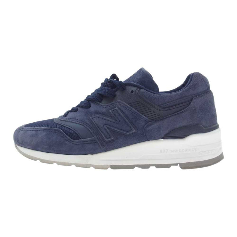 NEW BALANCE ニューバランス M997CO USA製 スエード メッシュ ローカット スニーカー ネイビー系 27cm【中古】