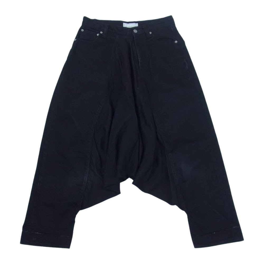 GANRYU ガンリュウ 16SS EQ-P201 デニム サルエル パンツ ブラック系 M【中古】