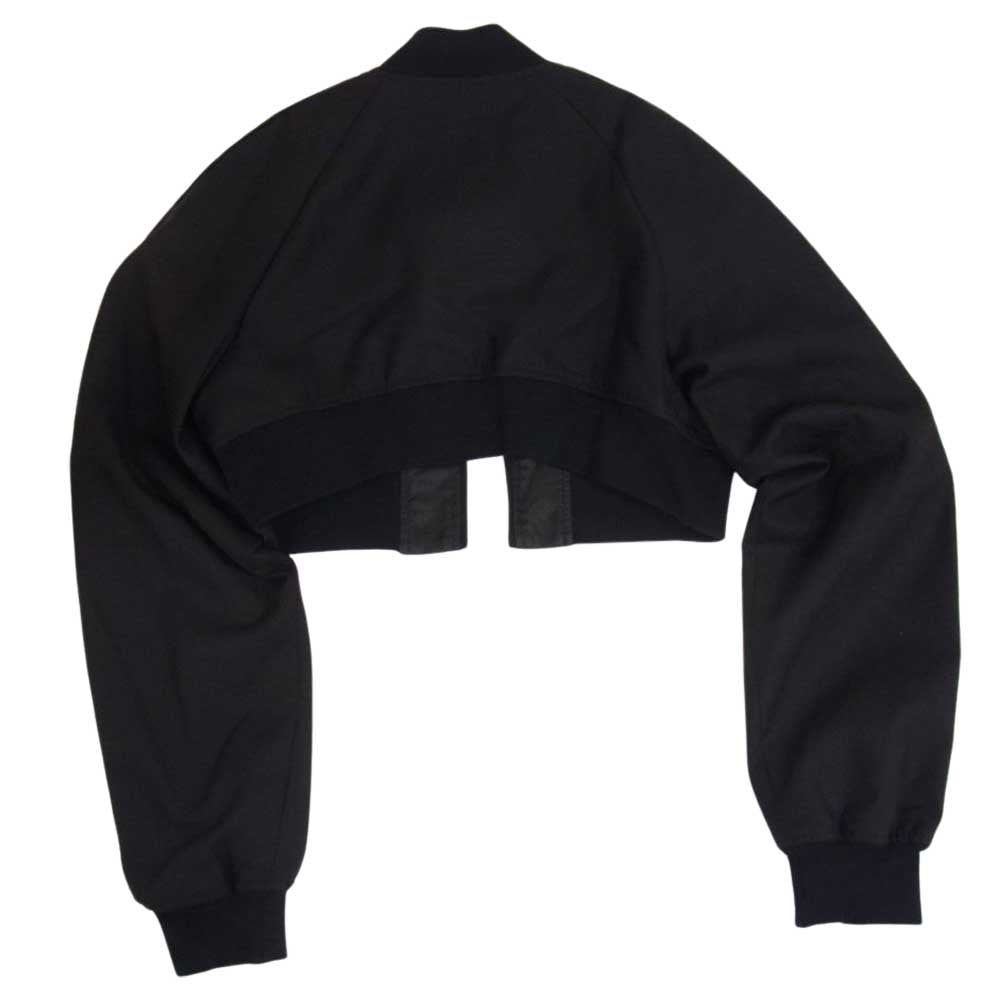 ノワール ケイニノミヤ コムデギャルソン 19AW 3Z-J003 フロントベルト ショート丈 ウール ボンバー ジャケット ブラック系 M【中古】