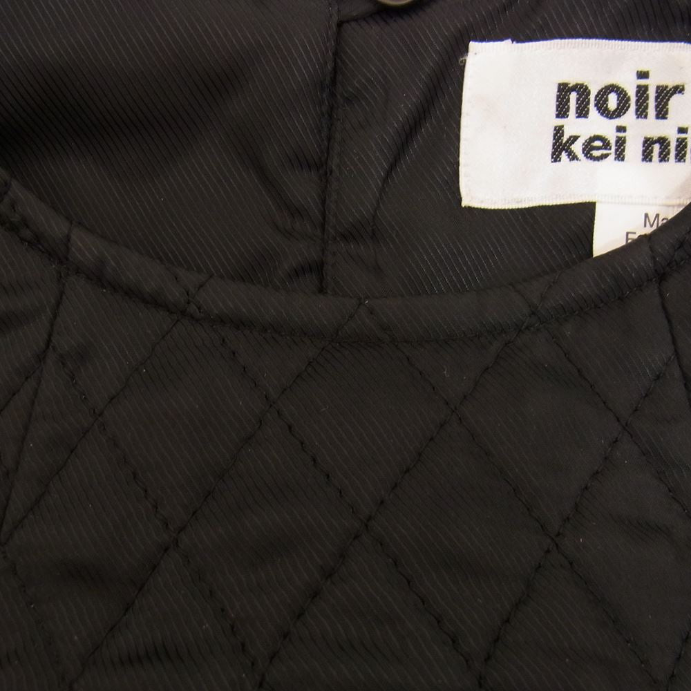 ノワール ケイニノミヤ コムデギャルソン 18AW 3B-O021 キルティング ワンピース ブラック系 S【中古】