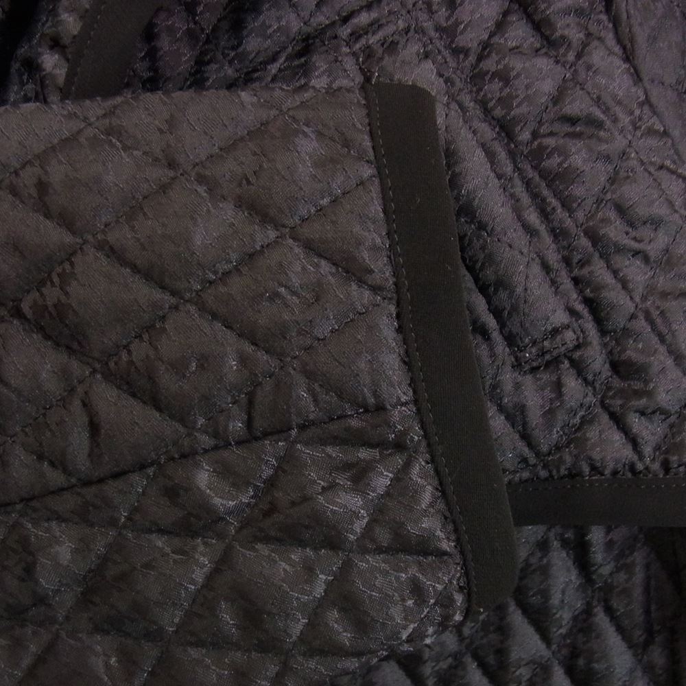 ノワール ケイニノミヤ コムデギャルソン 19AW 3D-C013 包みボタン キルティング Aライン コート  ブラック系 S【中古】