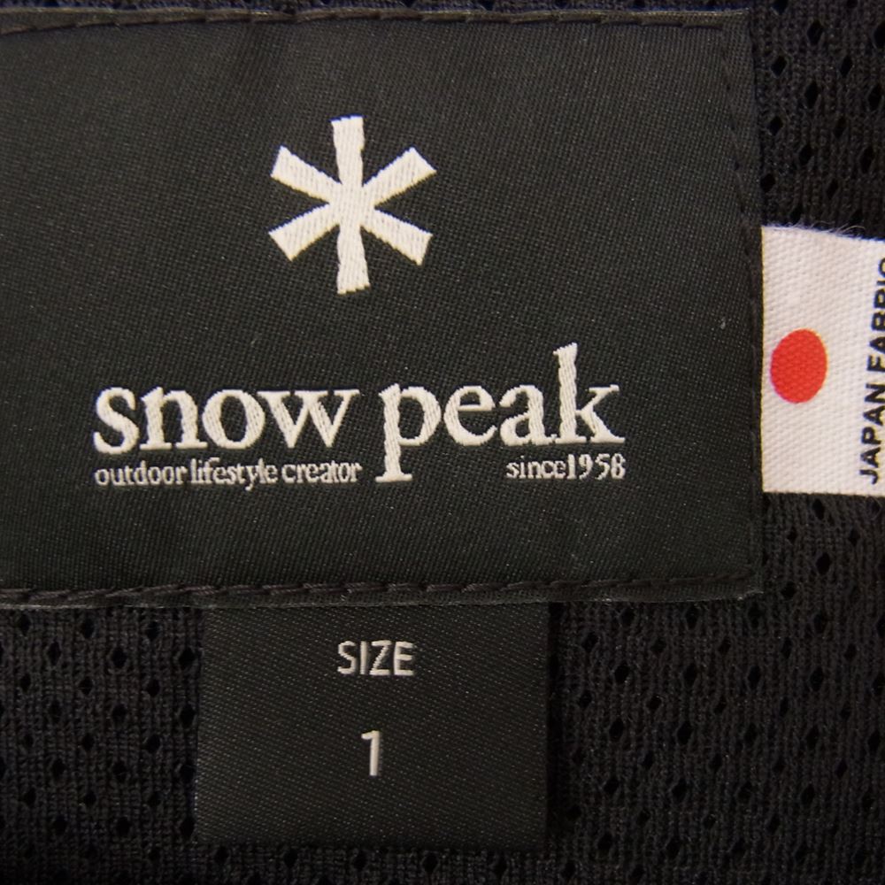 snowpeak スノーピーク SW-18SU002 インサレーション ハーフスリーブ トップス ブラック系 1【中古】