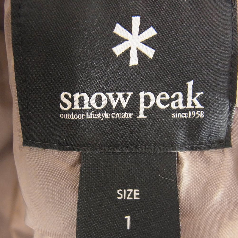 snowpeak スノーピーク SK-18AU0001 ファイヤー レジスタンス ウエスト エプロン ダウン スカート ブラウン系 1【中古】