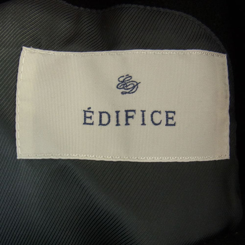 EDIFICE エディフィス 12-020-320-0019-3-0 ウール ステンカラーコート ブラック系 46【中古】
