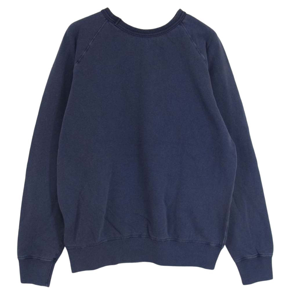 ミクスタ USA製 フロッキー プリント スウェット ネイビー系 パープル系 S【美品】【中古】